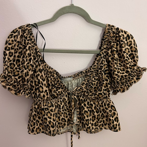 Urban Outfitters Tops - Urban Outfitters crop top leopard